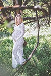 Fotoshooting Boho Schwangerschafttkleid